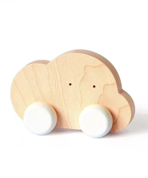medinis žaislas ant ratukų „Debesėlis“