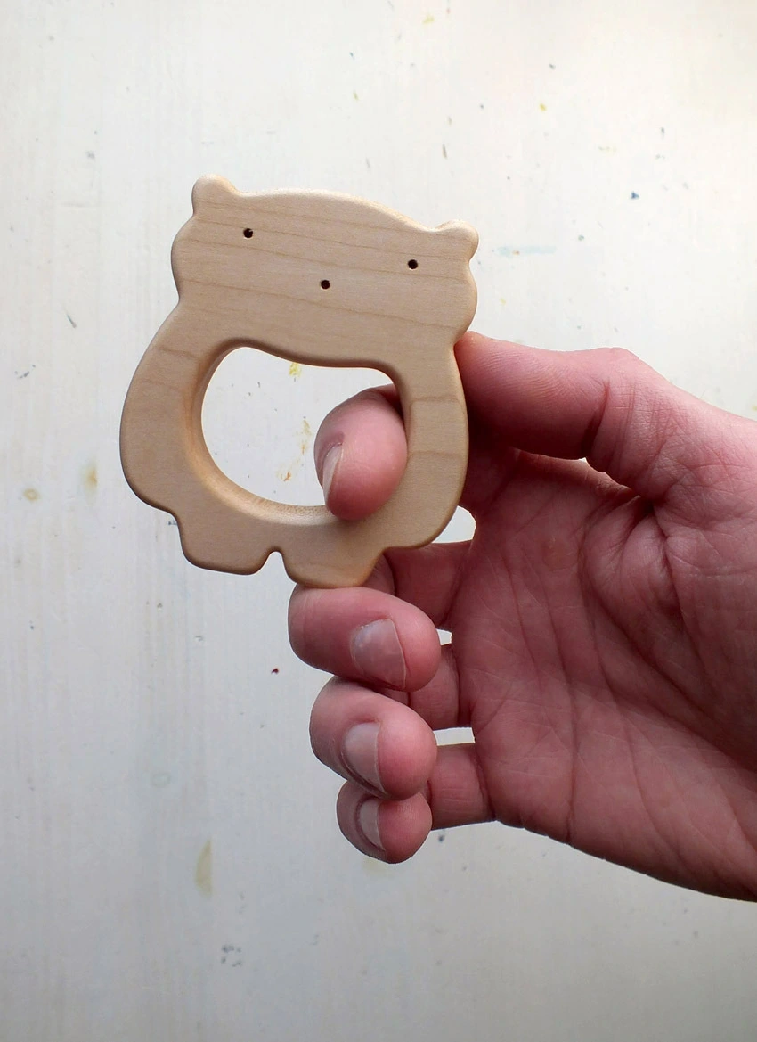 Natūralus medinis kramtukas kūdikiui Meškiukas - Image 5