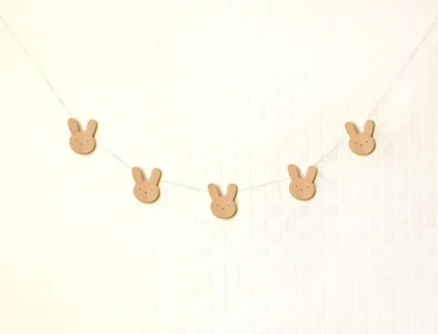 Kabinama medinė Velykų dekoracija Zuikis - Image 3